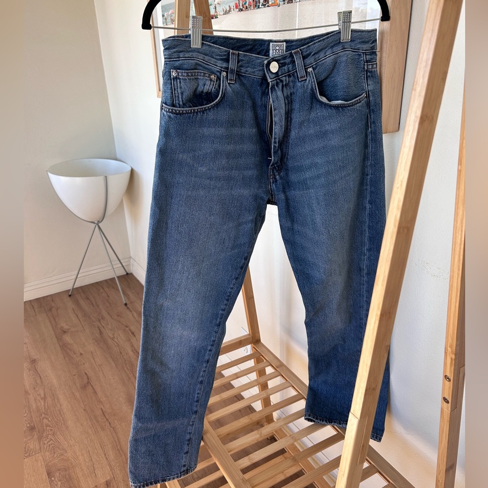 Toteme mid rise straight leg jeans
